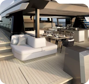 Yacht deck